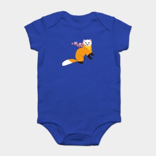 Sakura Japanese marten royal blue Baby Bodysuit